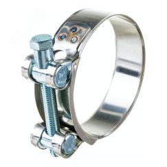 Хомут ленточный с болтом 122-130 W1 оцинкованная сталь 2.1 122-130/25 ГОСТ 28191-89 Мир хомутов SIL122-130RB41