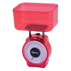 Весы кухонные механические HS-3004М до 1 кг, цвет красный HomeStar 002795