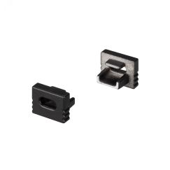 Заглушка SL-MINI-8-H6 BLACK с отверстием (ARL, Пластик) Arlight 030527