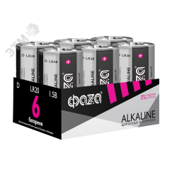 Элемент питания LR20 ФАZА Super Alkaline 6шт JazzWay 5030633