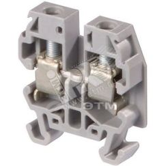Клемма винтовая 4мм.кв. DR4/6 TE Connectivity ОУЭО ENT1SNA110251R0500