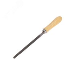Напильник треугольный 150  мм, деревянная ручка Kranz KR-12-4121