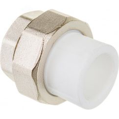 Муфта разъемная 20 х 1/2' ВР полипропиленовая PPR белая VALFEX 10155015