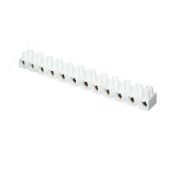 Колодка клеммная полистрол белая 2,5-16 (25) мм2 60А 12 секций EKF EKF plc-KK-25-60-ps-w