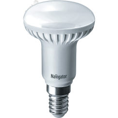 Лампа светодиодная LED зеркальная 5вт E14 R50 белая Navigator Group 94136