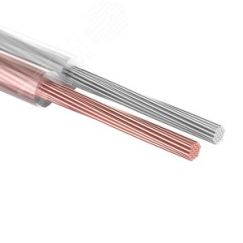Кабель акустический 2х1.00 мм прозрачный SILICON. мини-бухта 10 м, REXANT 01-6305-10