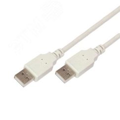 Кабель USB (шт. USB A - шт. USB A) 3 метра, серый, REXANT 18-1146