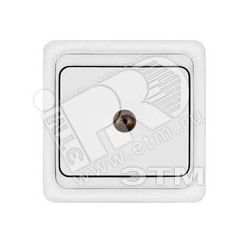 Розетка Валери TV белая Универсал В0027