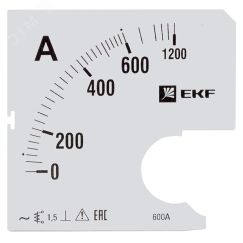 Шкала сменная для A961 600/5А-1.5 PROxima EKF s-a961-600