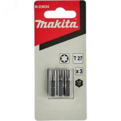 Насадка бита T27, 25 мм, C-form, 3 шт. Makita B-23634