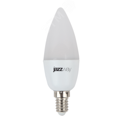 Лампа светодиодная LED 8 Вт 640Лм 5000К белая Е14 Свеча Jazzway JazzWay 5028500