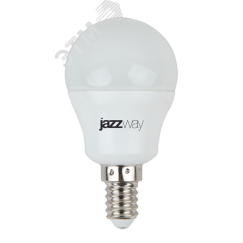 Лампа светодиодная LED 8 Вт 640Лм 5000К белая Е14 Шар JazzWay 5028623