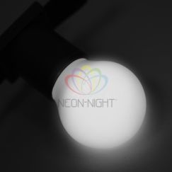 Лампа Шар e27 5 LED 45 мм белая Neon-Night 405-115