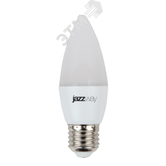 Лампа светодиодная LED 8 Вт 640Лм 5000К белая Е27 Свеча Jazzway JazzWay 5028562