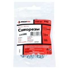 Саморез СММ св 4,2х13 усил-й  (TWN) (100 шт) - пакет PROFFIX Tech-Krep 146528