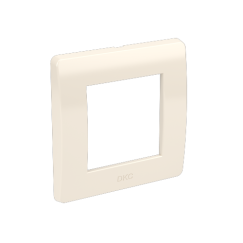 Рамка на 2 модуля (одноместная), слоновая кость, RAL9001