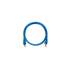 Патч-корд U/UTP 4 пары Cat 5e 2хRJ45/8P8C T568B 7х0205мм PVC синий 015м NIKOMAX/NIKOLAN NMC-PC4UD55B-001-BL