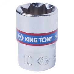 Головка торцевая восьмигранная 1/4', 10 мм King Tony 231010M