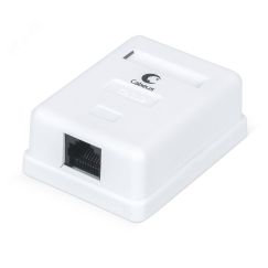Розетка компьютерная RJ-45. категория 5e. одинарная. внешняя. Dual IDC Cabeus WS-8P8C-Cat.5e-1