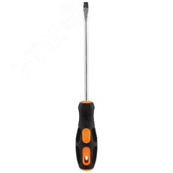 Отвертка Strom SL6х15см, двухкомпонентная рукоятка OTV011DK, шлицевая Park 356011