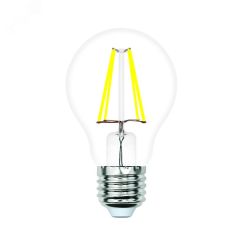 Лампа светодиодная LED-A60-5W/4000K/E27/CL/SLF Форма A прозрачная (4000K) Uniel UL-00008295