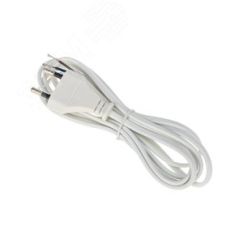 Шнур сетевой 2х0,75 мм, 1,8 м белый REXANT 11-1147