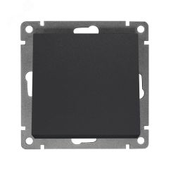 Выключатель одноклавишный серия Афина, с/у, 10А, 220В, графит (еврослот) Универсал A0021-Gr