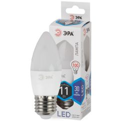 Лампа светодиодная Эра LED B35-11W-840-E27 (диод, свеча, 11Вт, нейтр, E27) ЭРА Б0032983
