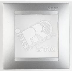 15 Рамка на 1 пост, алюминий Simon 1500610-033