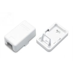 Корпус настенной розетки для установки 1-ой вставки типа Keystone Jack Hyperline SBB3-1-WH