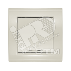 Выключатель Бриллиант одноклавишный с подсветкой слоновая кость Универсал 7948615