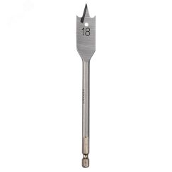 Сверло перовое по дереву 18х152 мм (шестигранный хвостовик) Kranz KR-91-0666