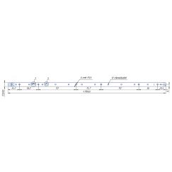 Модуль светодиодный LINE 470x11.6 AL1 2x6 Lumileds 2835 CRI80 4000K DL250 Аргос-Электрон MOD4702641