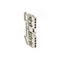 Колодка клеммная самозажимная JXB-ST-2.5 31А 4 вывода серая PROxima EKF plc-jxb-st-2.5-4