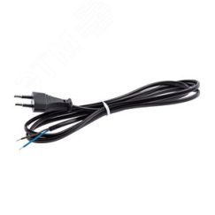 Шнур для бра UX-ШВВП-1,8m-B 1,8 м ШВВП 2x0,5мм2 черный ЭРА Б0044070