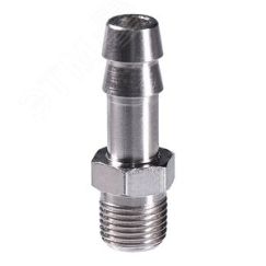 Переходник 1/8''M на елочку 8мм с обжимным кольцом 11x13мм Fubag 180267
