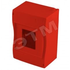 Щиток ЩРн-П-2/4 без двери IP40 красный HEGEL КМ2040-02-И