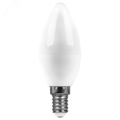 Лампа светодиодная LED 15вт Е14 теплый матовая свеча SAFFIT SBC3715