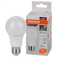 Лампа светодиодная LED 10 Вт E27 6500К 800Лм груша 220 В (замена 75Вт) OSRAM LEDVANCE 4058075578913