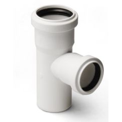 Тройник для малошумной канализации 50x50 мм 87.5 град. PRO AQUA ST205587W