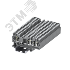 Клемма TC 1-2 пружинная, сечение 4 мм. кв., серая SUPU TC4-3-GY