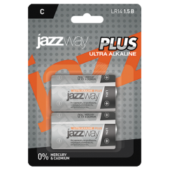 Элемент питания LR14 Ultra PLUS блистер, 2 шт. JazzWay 5005105