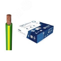 Провод силовой TOPFLEX V-K H07V-K 1х2.5 желто-зеленый TopCable 131V002MR100