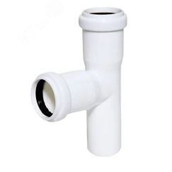 Тройник для малошумной канализации 40x40 мм 87.5 град. PRO AQUA ST214487W
