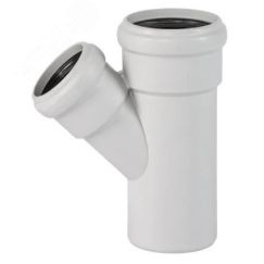 Тройник для малошумной канализации 50x40 мм 45 град. PRO AQUA ST215445W