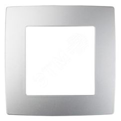Рамка на 1 пост, Эра12, алюминий, 12-5001-03 ЭРА Б0014743
