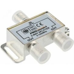 Делитель ТВ х 2 под F разъём 5-1000 МГц PROCONNECT REXANT 05-6021