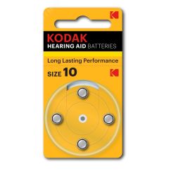 Батарейка ZA10-4BL [KZA10-4] MAX Hearing Aid (40/400/32000) KODAK Б0044790