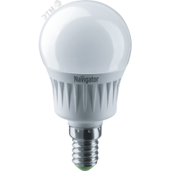 Лампа светодиодная LED 7вт E14 теплый шар Navigator Group 94466