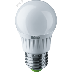 Лампа светодиодная LED 7вт E27 теплый шар Navigator Group 94467